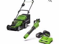 Set pentru grădină Suflator pentru frunze+ Mașină de tuns iarba, pe acumulatoare 8800lei — foto 1