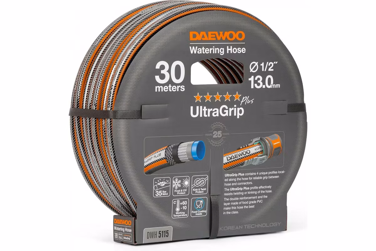 Шланг армированый daewoo ultragrip plus dwh 5115 30m