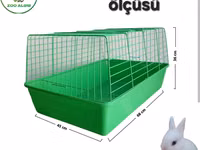 Dovşan qəfəsi - Ölcü: 68 × 45 × 36 sm - Material: möhkəm metal — الصورة 2