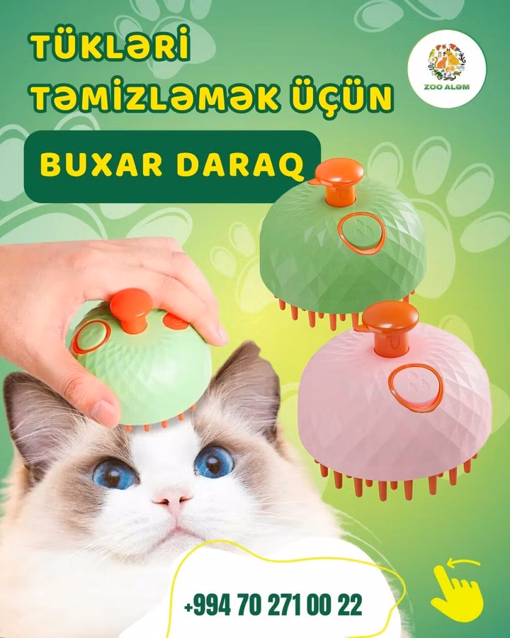 Buxarlı daraq (pişik və itlər üçün)