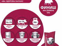 Белково-витаминно-минеральная добавка для свиней 65-110 кг Ava Zdorova Финиш 10% 25 кг — Foto 4