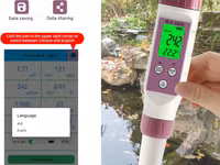 Tester apă 7 în 1: pH, TDS, EC, ORP, Salinitate, Temp., S.G. — photo 4