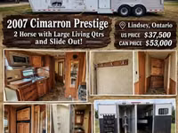 2006 Cimarron Trailers Prestige Gooseneck Horse Trailer — Foto 1