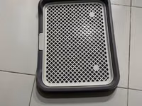 İt tualet qabı – iki hissəli, ızgaralı model - Material: möhkəm — foto 1