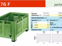 Containere pentru mere, cartofi, varza, ceapa, etc. - Boxpaleti din plastic - made in Italy — photo 2