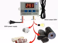 Термостаты на 220V, на 12V Термореле Терморегуляция Термометры электронные по 79 лей Выносной датчик — Foto 2